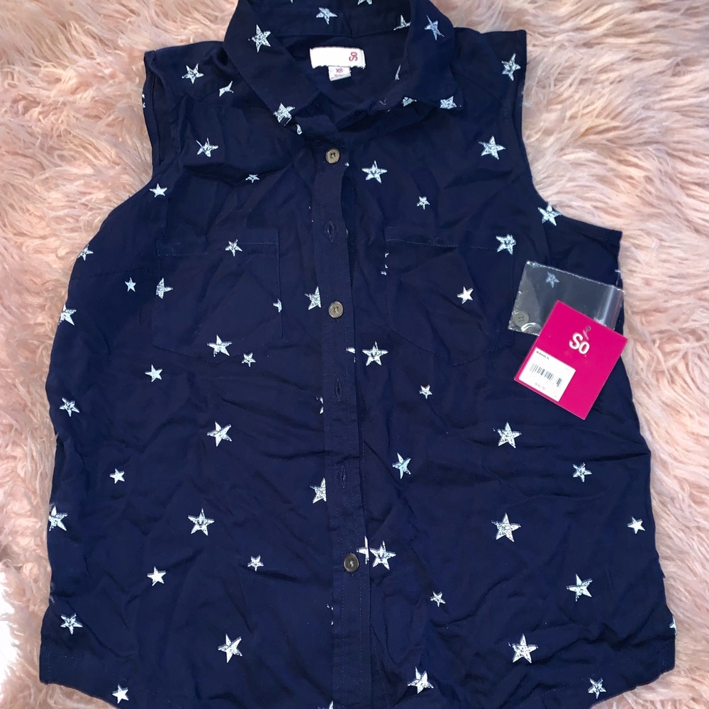 Blue with White Stars Shirt